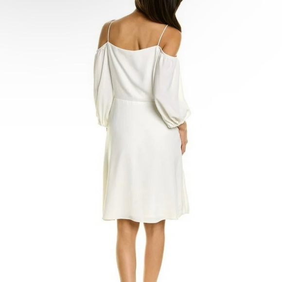 Trina Turk Sonora Sunrise White Dress On/Off Shoulders Spaghetti Straps Size 2 - Picture 10 of 11